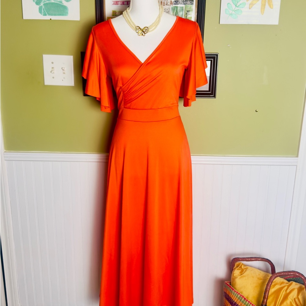 Elegant Orange Dress